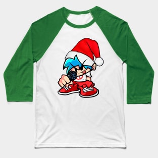 Xmas BoyFriend Santa's helper FNF Baseball T-Shirt